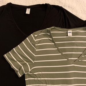 2 Luxe V Neck Tees